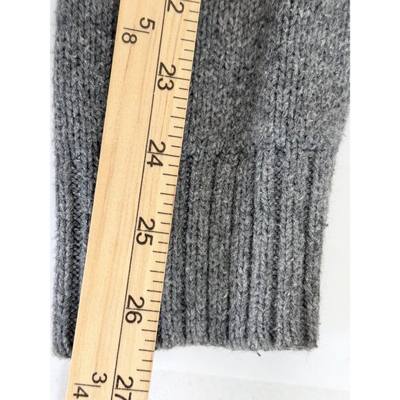 Banana Republic Shawl Cardigan Sweater‎ Mens M Gray Wool Blend Academia Grandpa - Picture 11 of 13